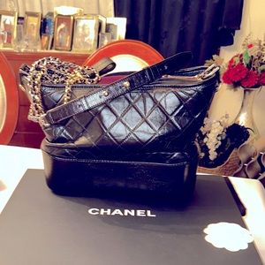 Authentic Chanel Gabrielle Medium Hobo Handbag